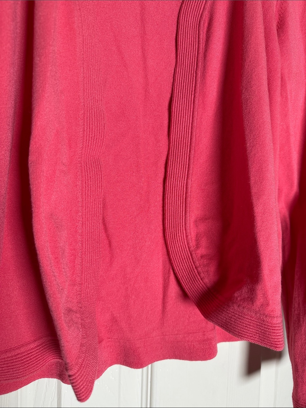 Talbots Pink Open-Front Cardigan - Picture 3 of 5